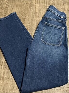 MOTHER Blue Straight Jeans